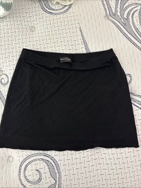 WHITE FOX Black Mini Skirt